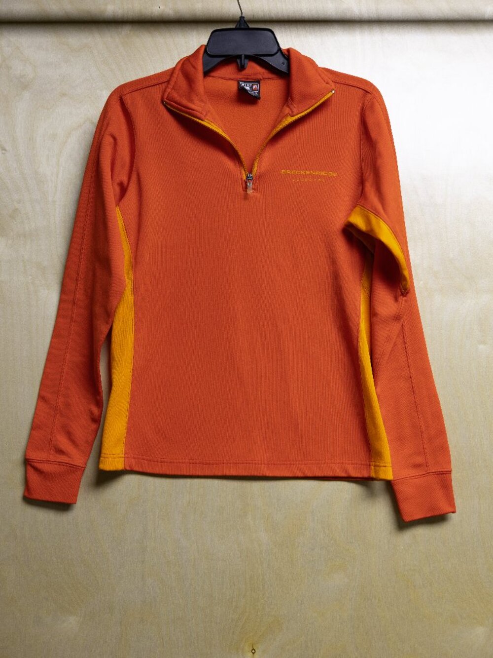 Outfitter Trading Orange Fleece Breckenridge CO Long Sleeve 1/4 Zip Womens Med